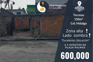 Terreno en venta en la Colonia Hidalgo, Veracruz, desde $600,000. Con 150m² de superficie (7.5x20)